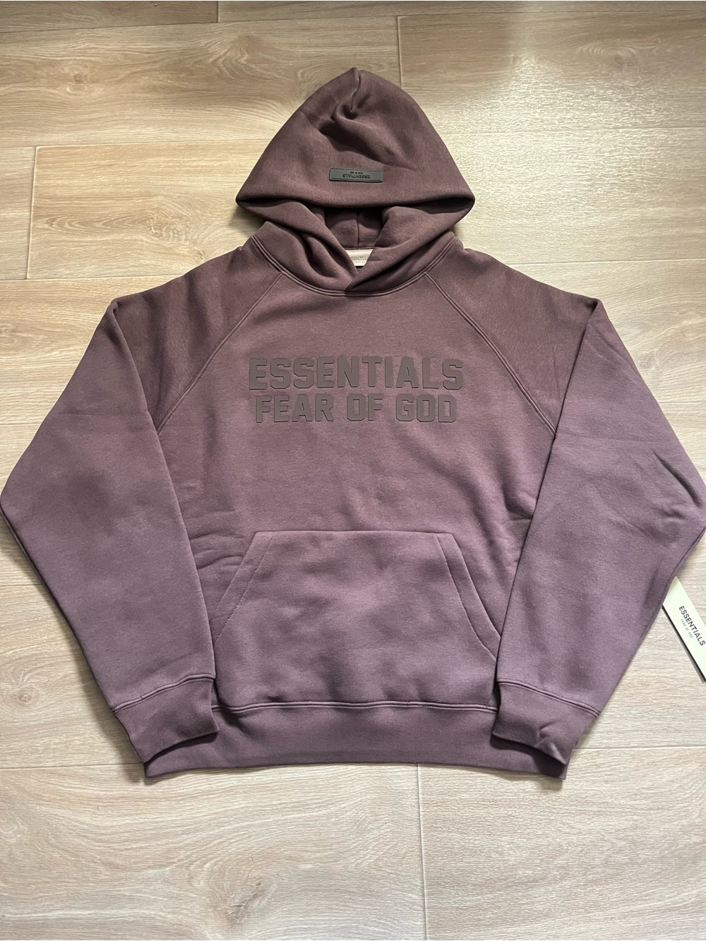 Essentials Fear Of God SS23 Plum Hoodie - NEW